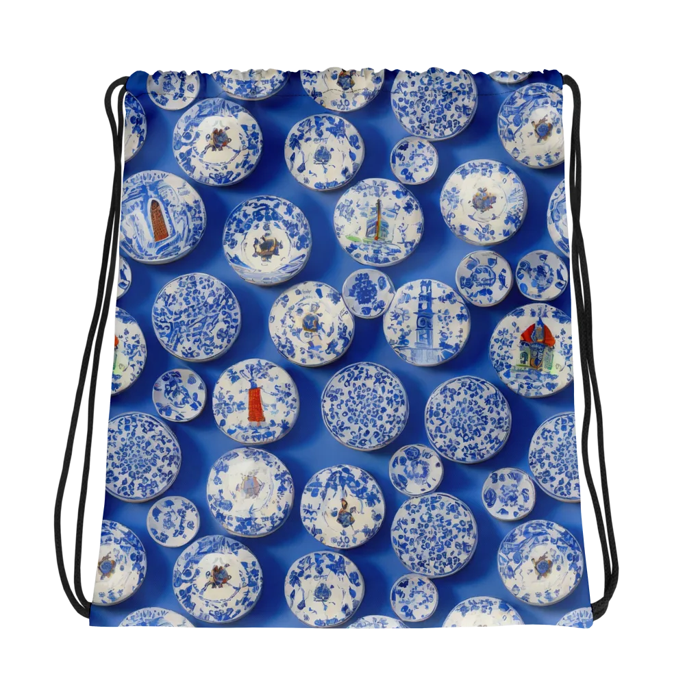 Cobalt Cabinet on Drawstring Bag — Photo