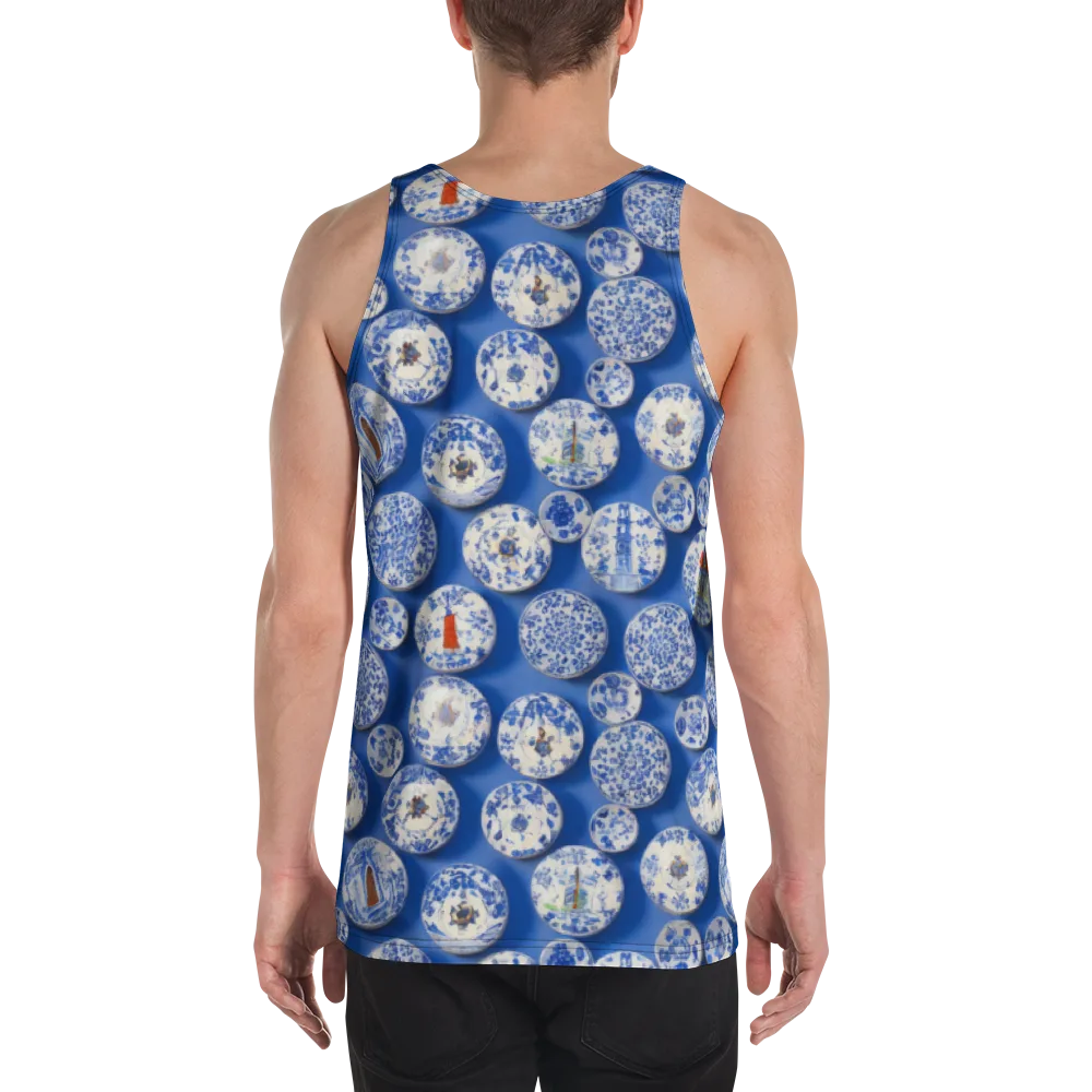 Cobalt Cabinet on Men's Tank Top — Back