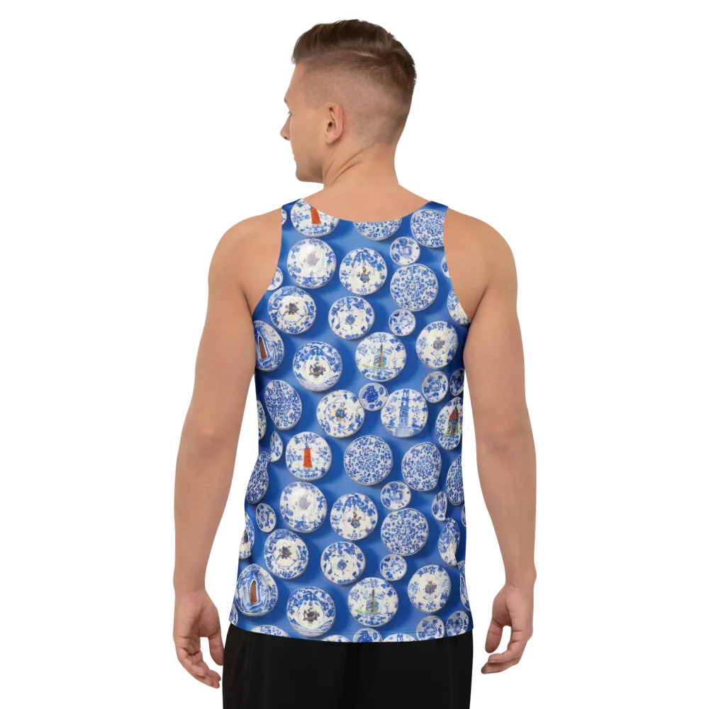 Cobalt Cabinet on Men's Tank Top — Back
