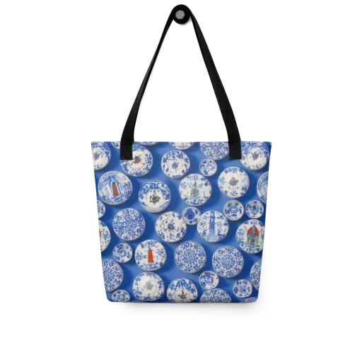 Cobalt Cabinet on a Tote Bag