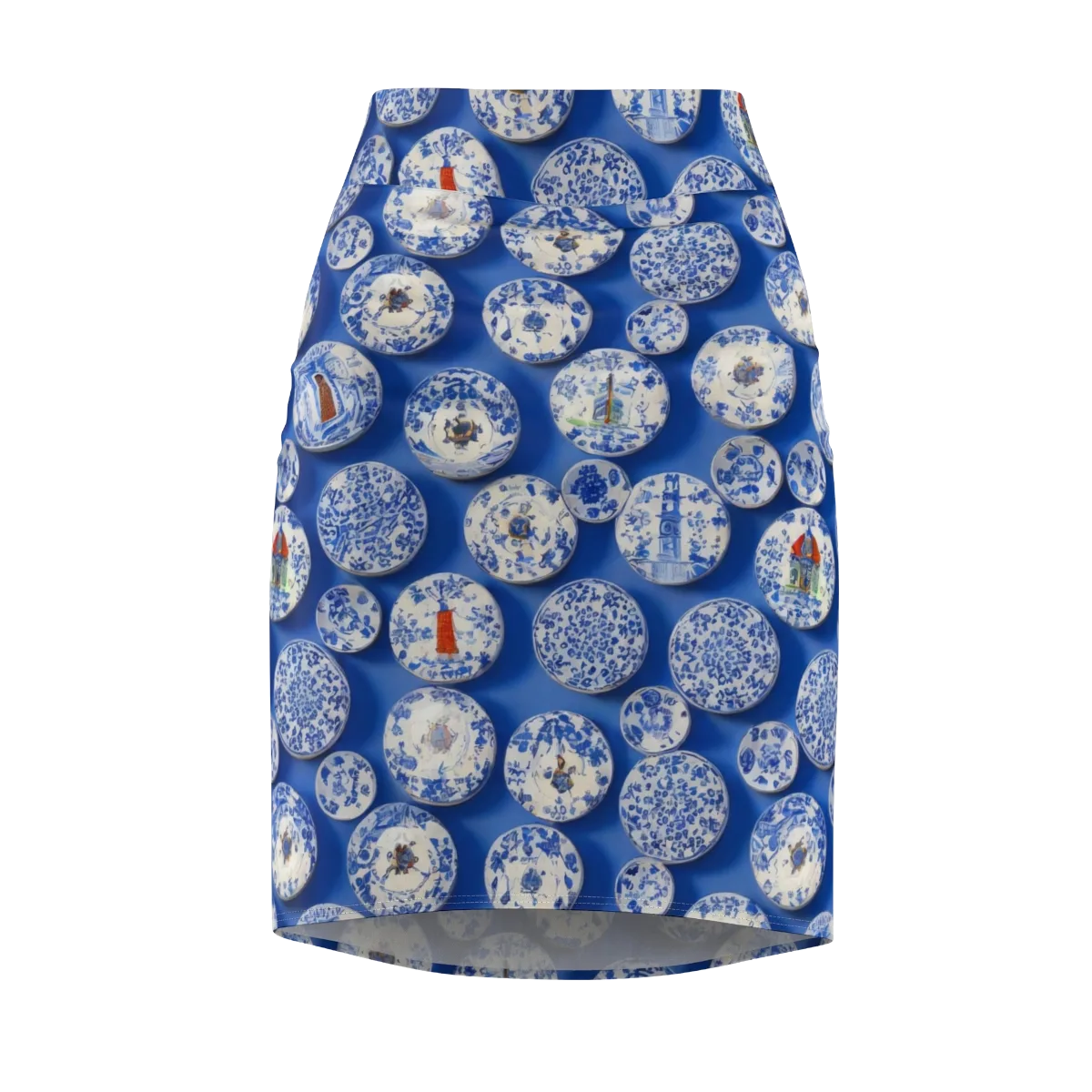 Cobalt Cabinet on Pencil Skirt — Front