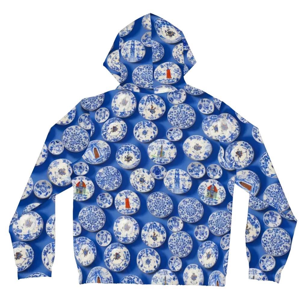 Cobalt Cabinet on Women's Full-Zip Hoodie — Back