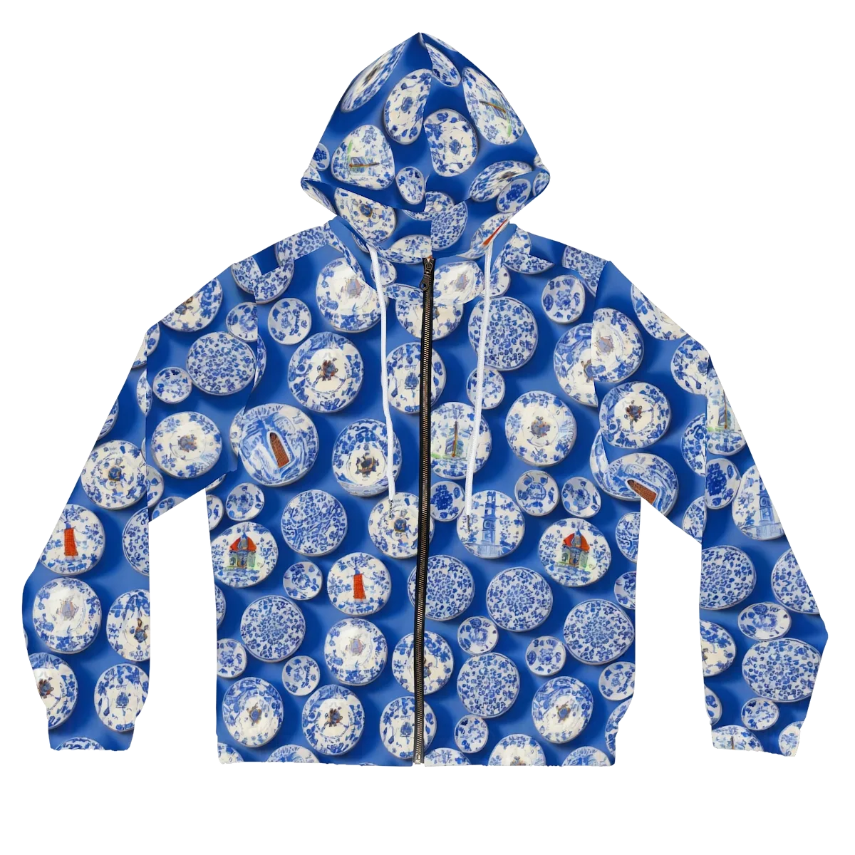 Cobalt Cabinet on Women's Full-Zip Hoodie — Front