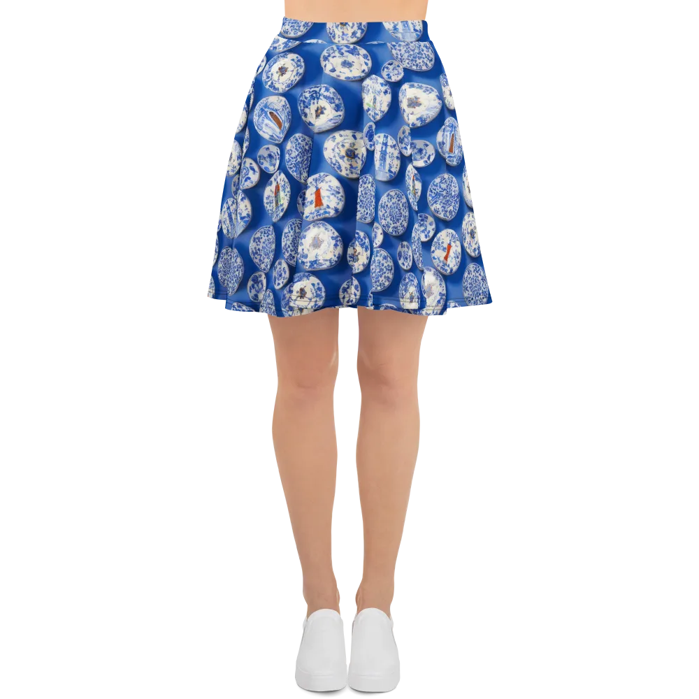 Cobalt Cabinet on Skater Skirt — Front