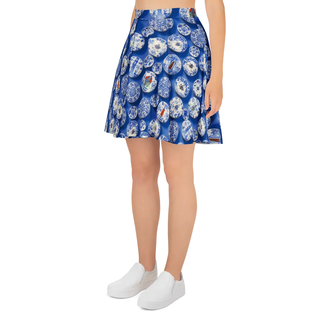 Cobalt Cabinet on Skater Skirt — Left