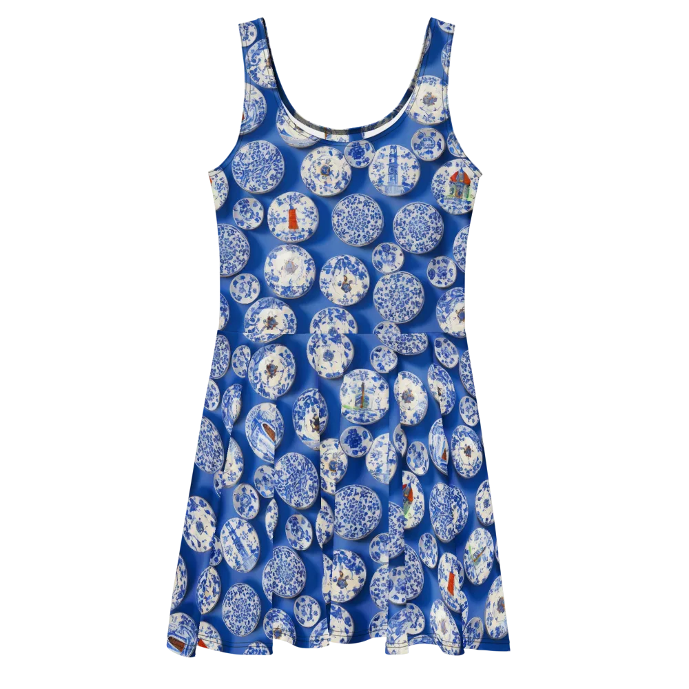 Cobalt Cabinet on Skater Dress — Front