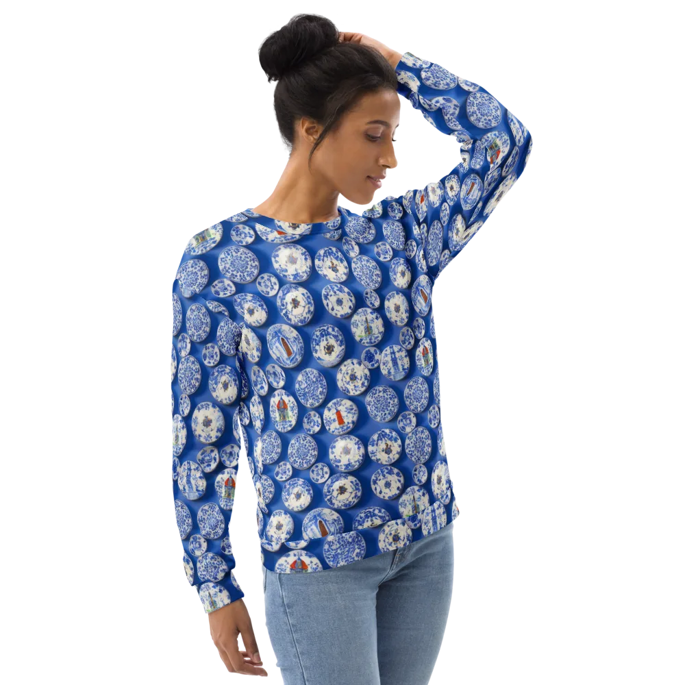 Cobalt Cabinet on Sweatshirt — Right Front