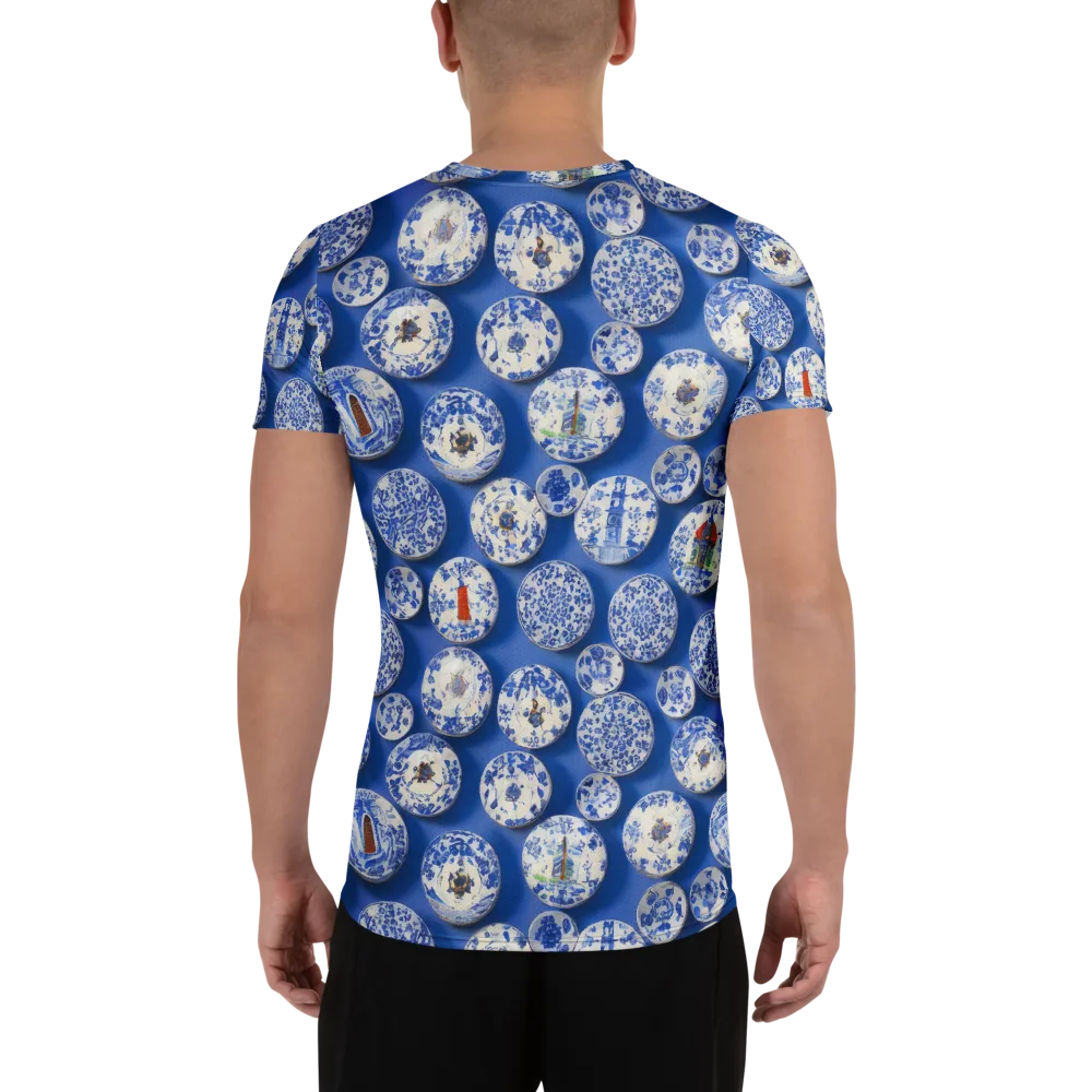 Cobalt Cabinet on Men's Athletic T-Shirt — Back