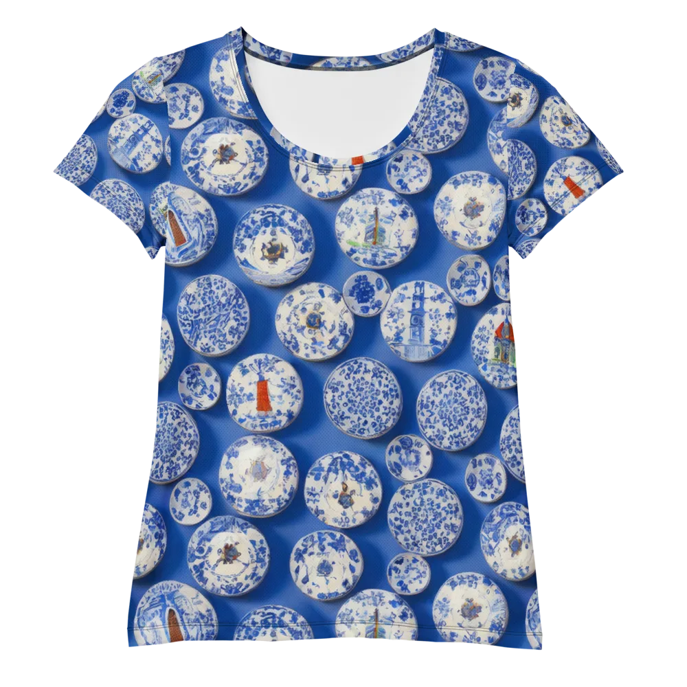 Cobalt Cabinet on Women's Athletic T-Shirt — Front