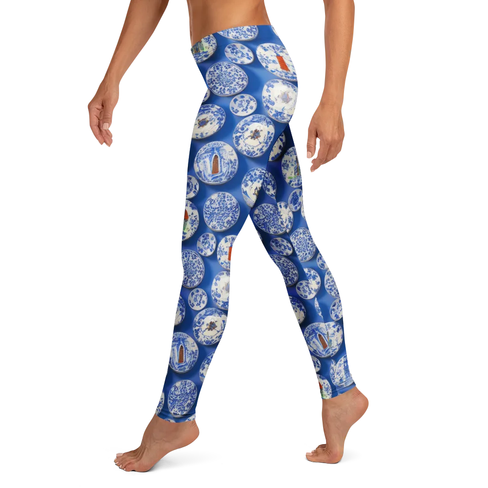 Cobalt Cabinet on Leggings — Left