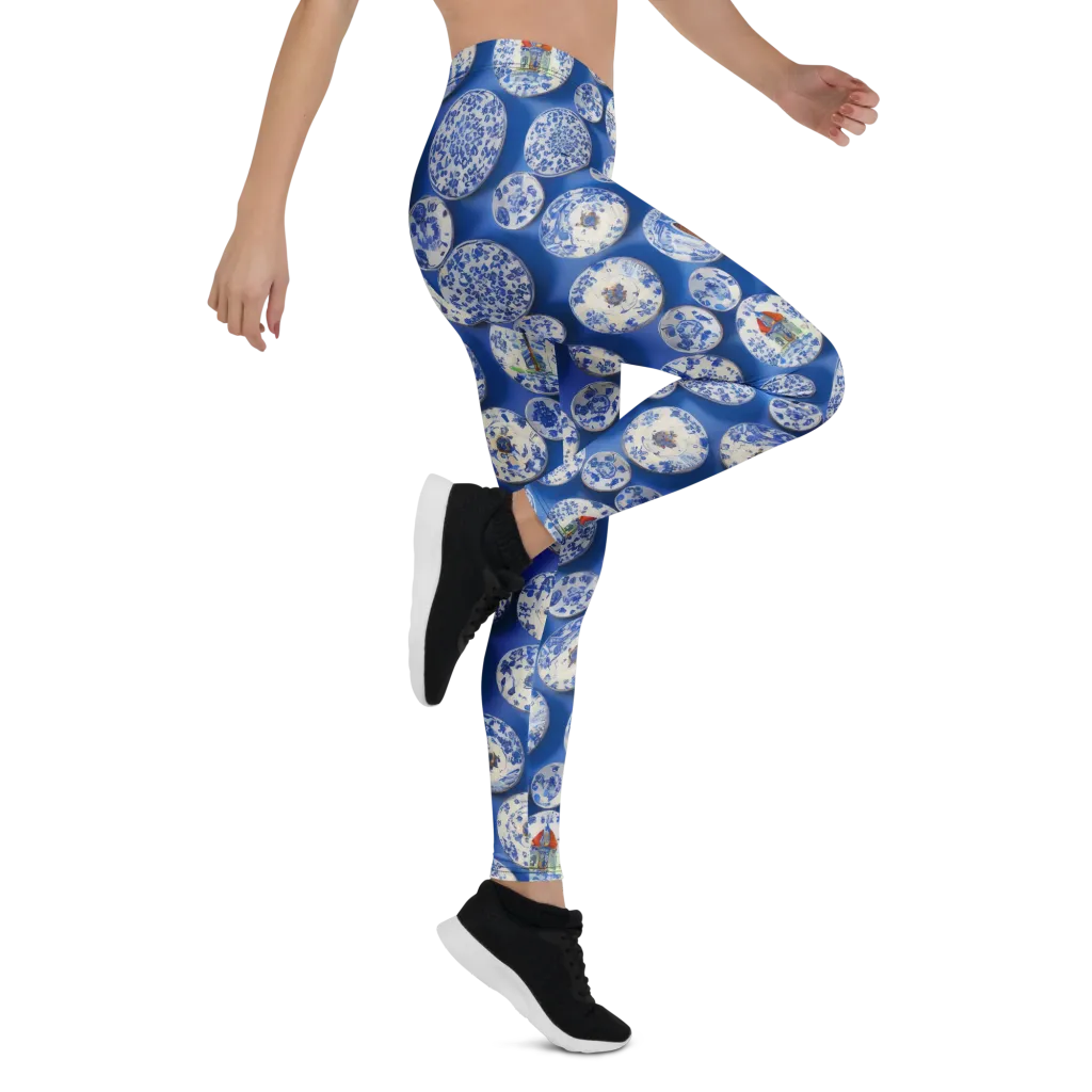 Cobalt Cabinet on Leggings — Right