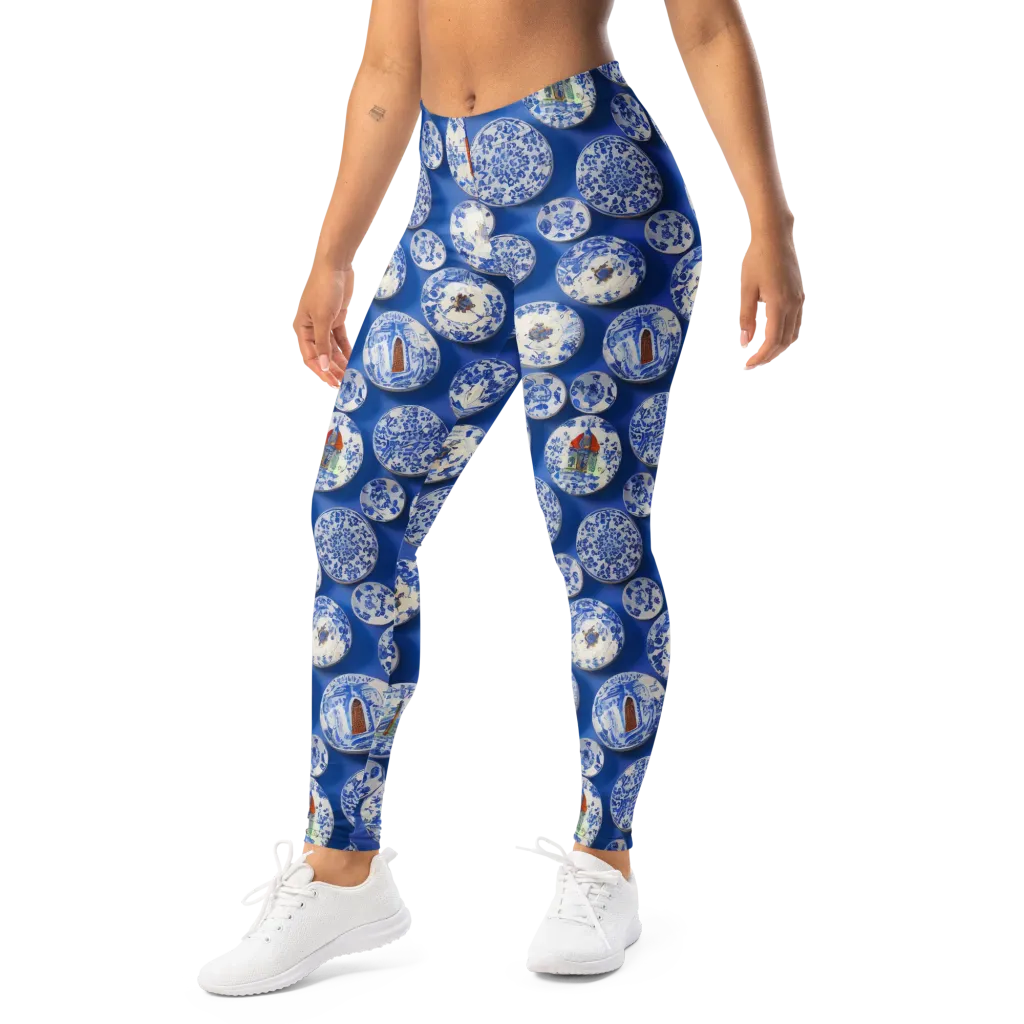 Cobalt Cabinet on Leggings — Left Front