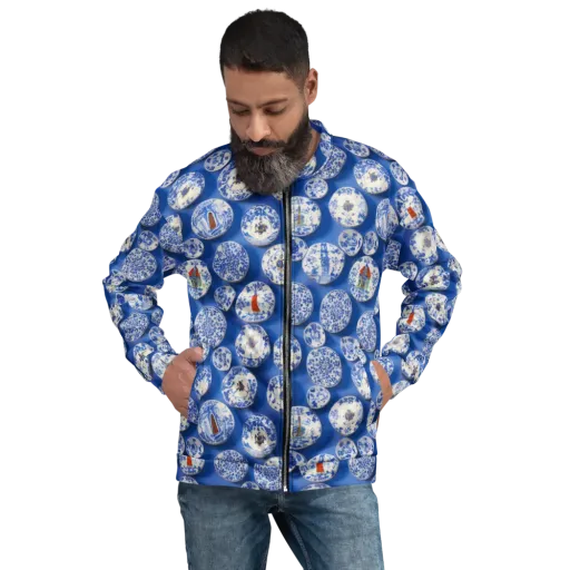 Cobalt Cabinet on a Bomber Jacket