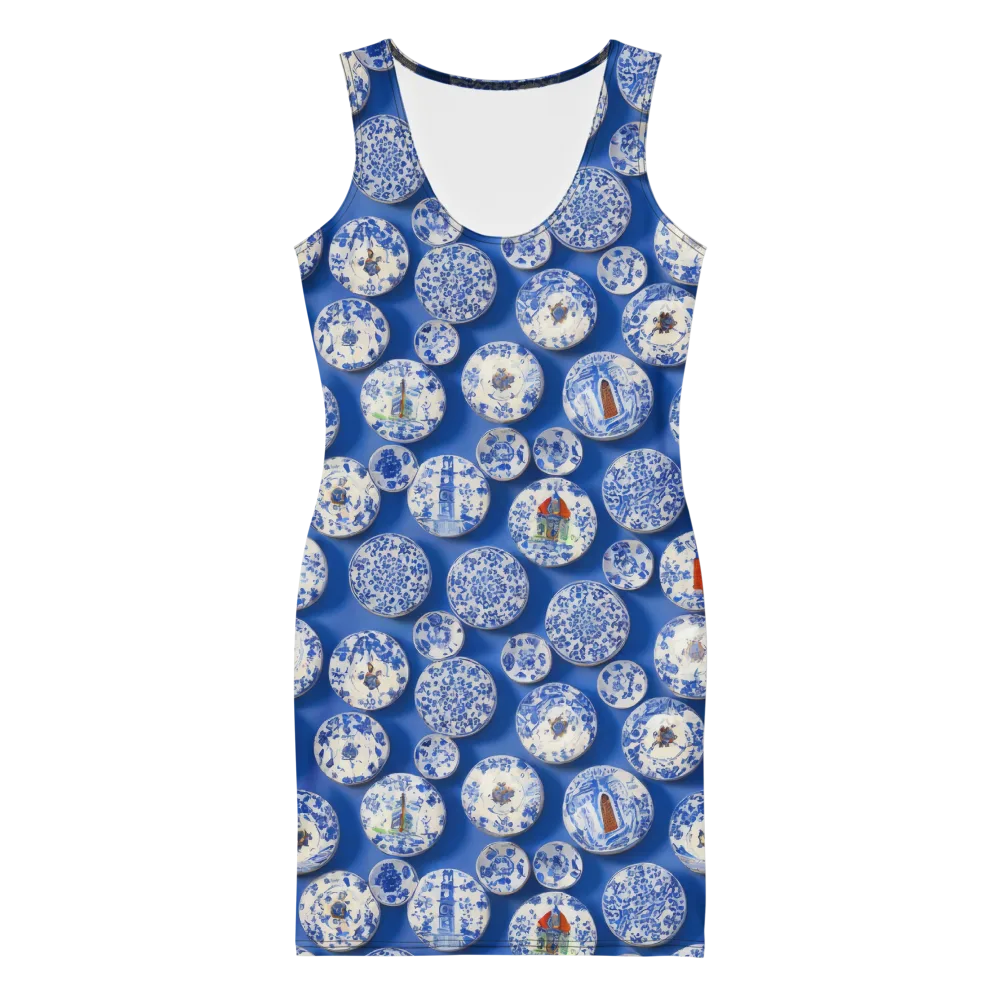 Cobalt Cabinet on Bodycon Dress — Front