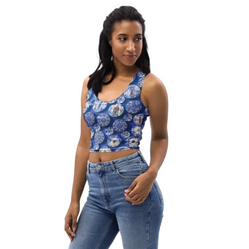 Cobalt Cabinet on a Crop Top