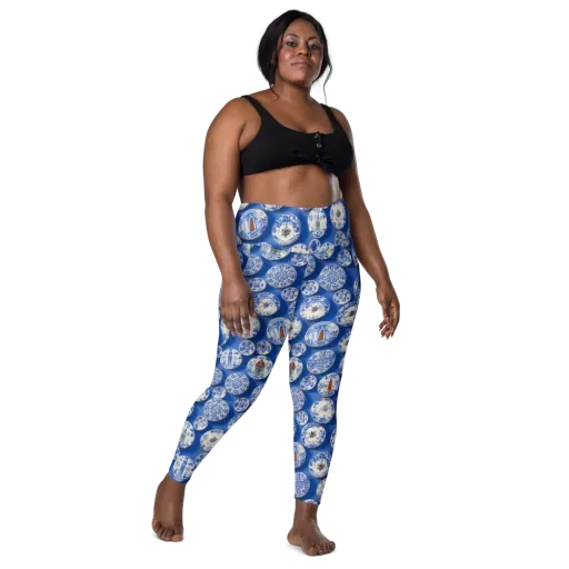Cobalt Cabinet on a Leggings with Pockets