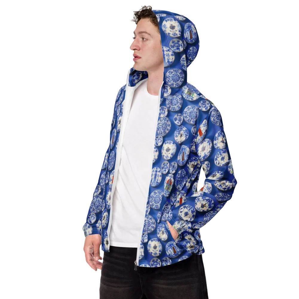 Cobalt Cabinet on Men's Windbreaker — Left Front