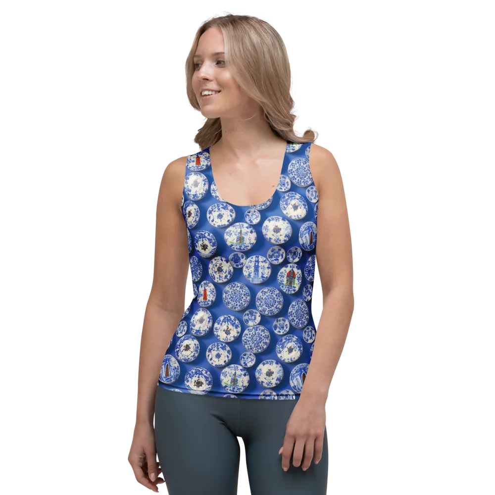 Cobalt Cabinet on Women's Tank Top — Front