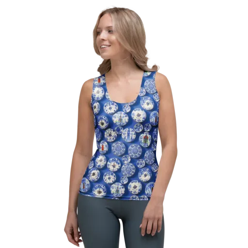Cobalt Cabinet on a Women's Tank Top