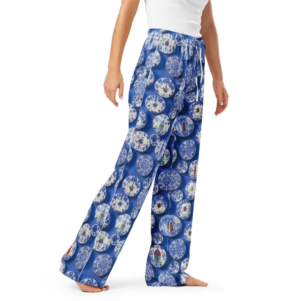 Cobalt Cabinet on Women's Pajama Pants — Right Front