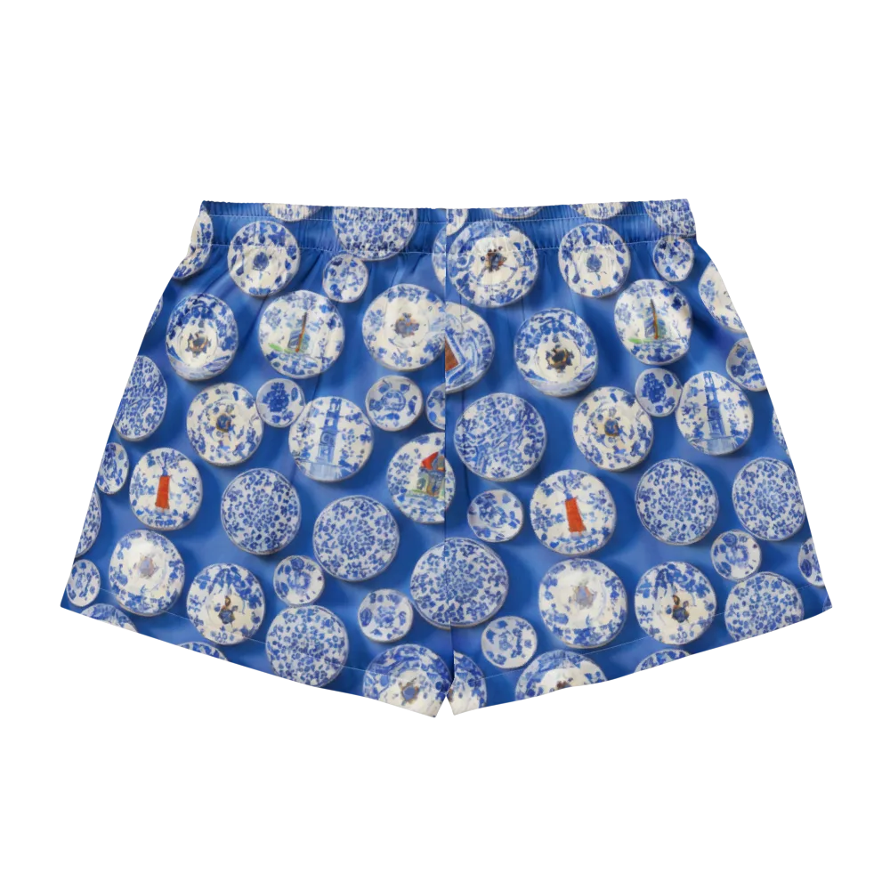 Cobalt Cabinet on Women's Pajama Shorts — Back