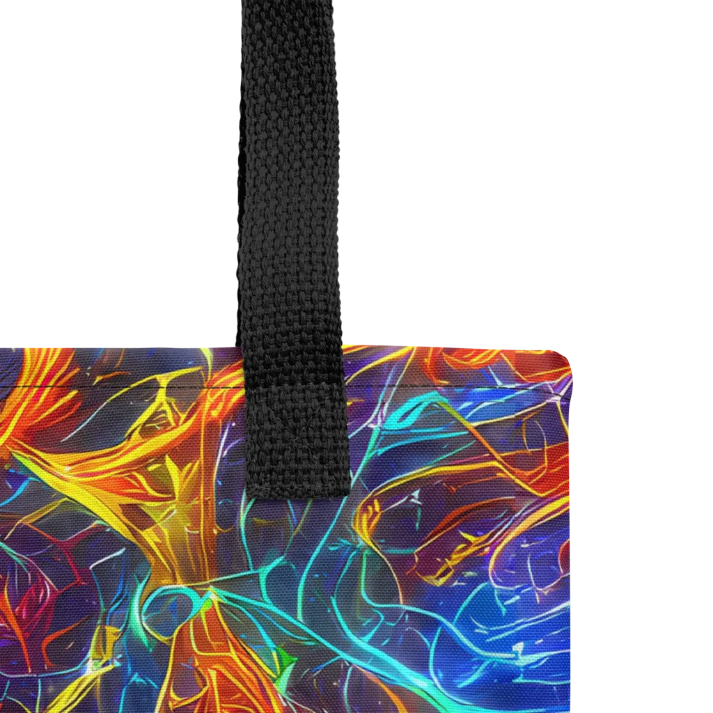 Blue Fire Matrix on Tote Bag — Product details