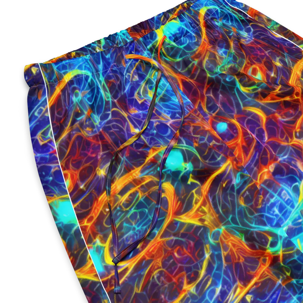 Blue Fire Matrix on Women's Pajama Pants — Product details