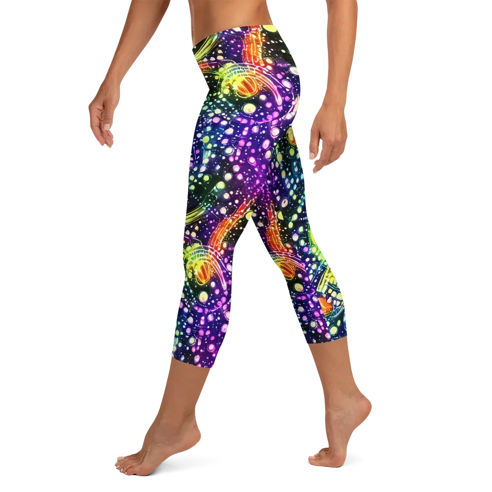 Infinite Prism on Capri Leggings — Left
