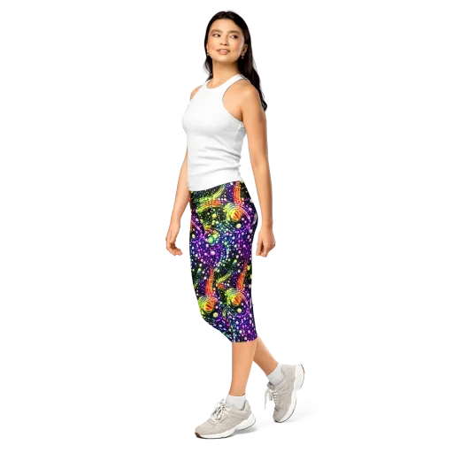 Infinite Prism on a Capri Leggings