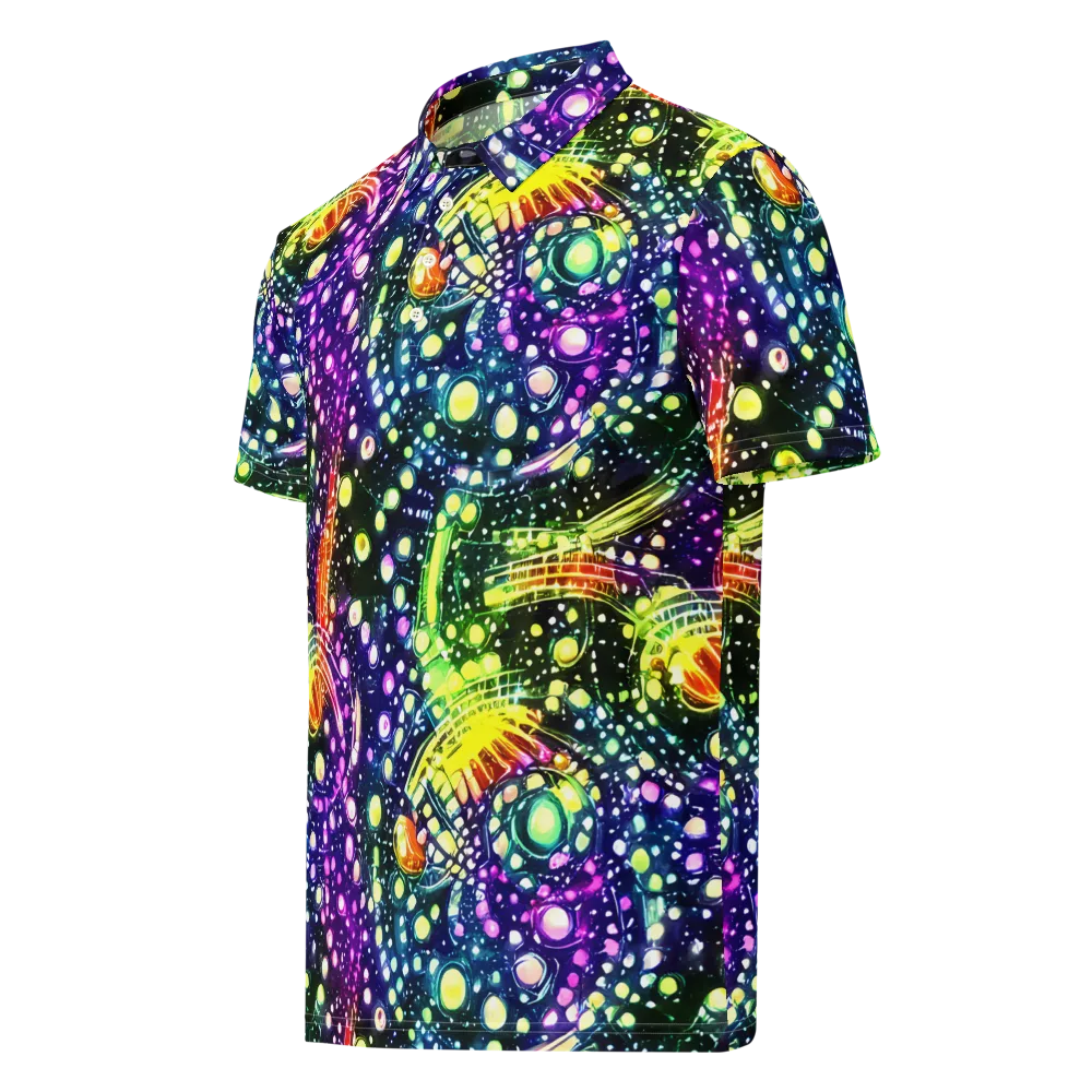 Infinite Prism on Men's Slim Fit Polo Shirt — Left Front