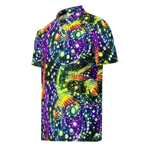 Infinite Prism on a Men's Slim Fit Polo Shirt
