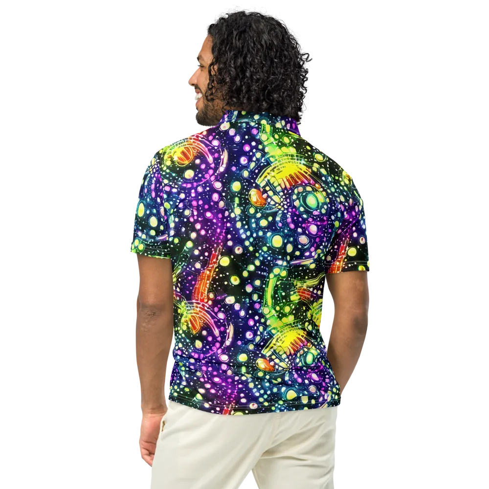 Infinite Prism on Men's Slim Fit Polo Shirt — Back