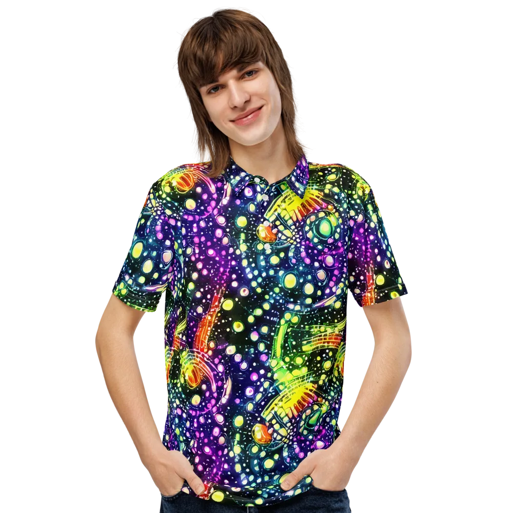 Infinite Prism on Men's Slim Fit Polo Shirt — Front