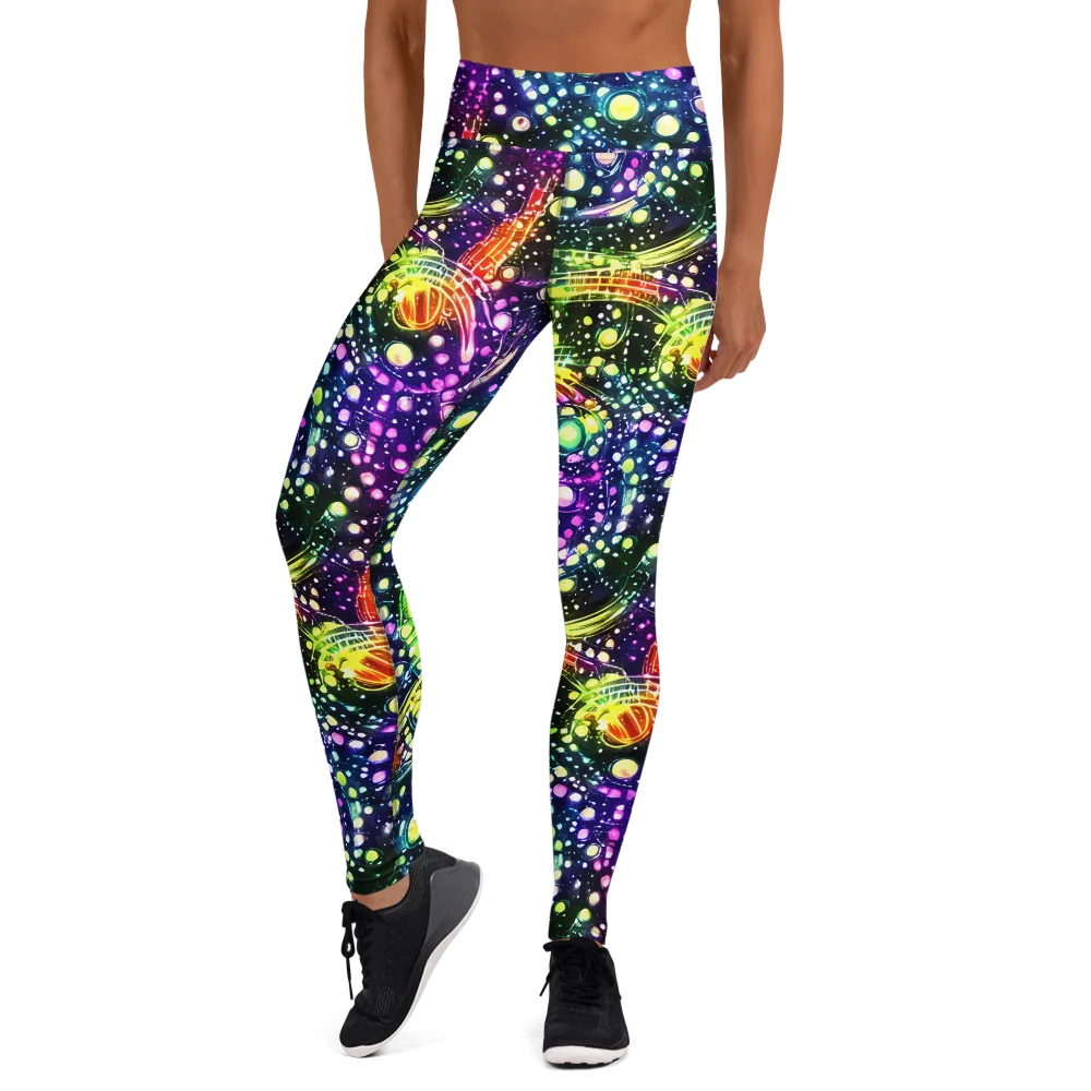 Infinite Prism on Yoga Leggings — Front