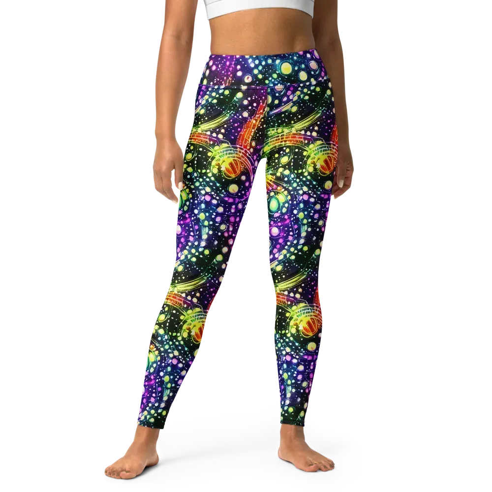 Infinite Prism on Yoga Leggings — Front