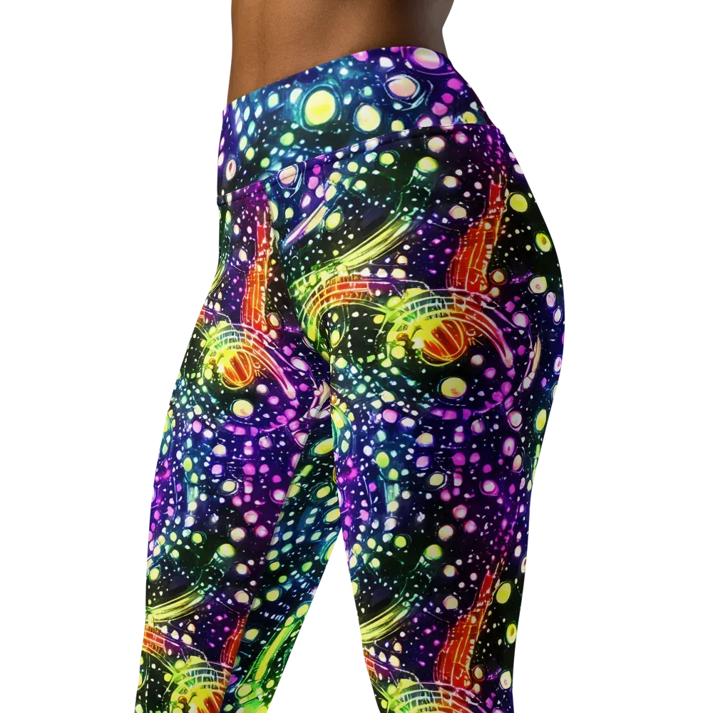 Infinite Prism on Yoga Leggings — Left Front