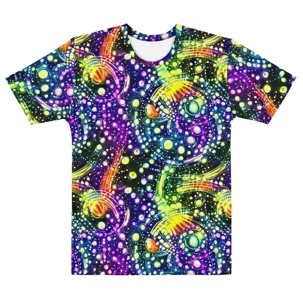 Infinite Prism on Men's Cotton Crew Neck T-Shirt — Front