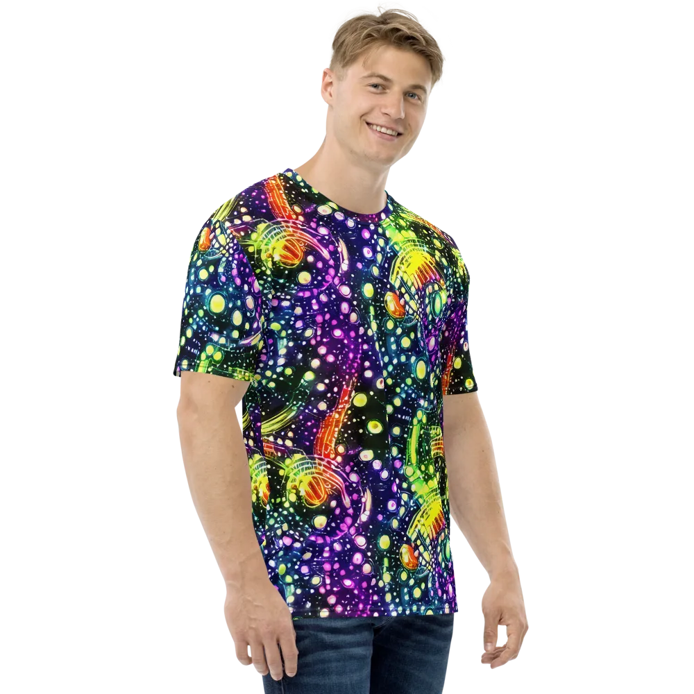 Infinite Prism on Men's Crew Neck T-Shirt — Right