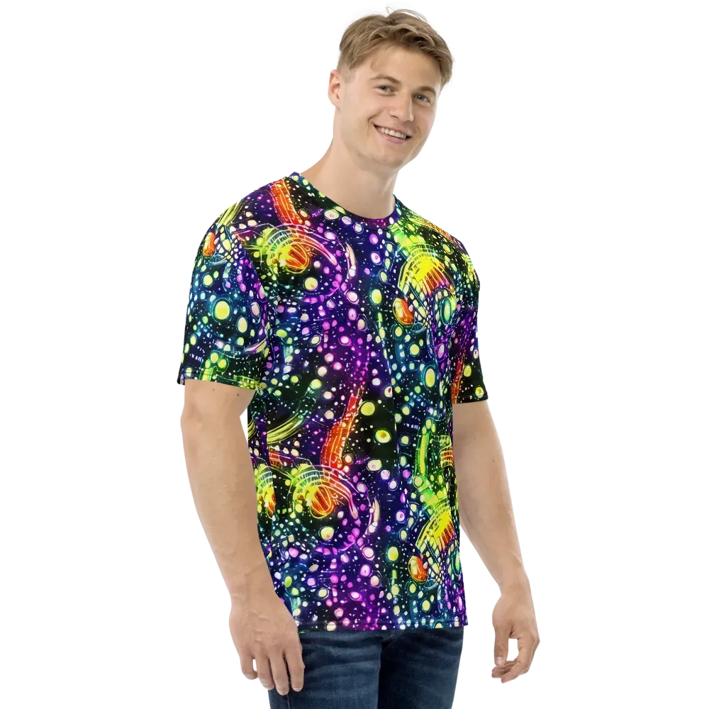 Infinite Prism on Men's Crew Neck T-Shirt — Right