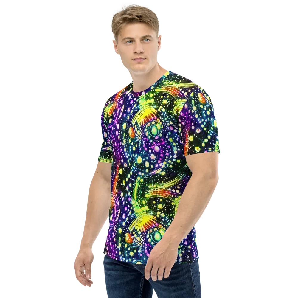 Infinite Prism on Men's Crew Neck T-Shirt — Left