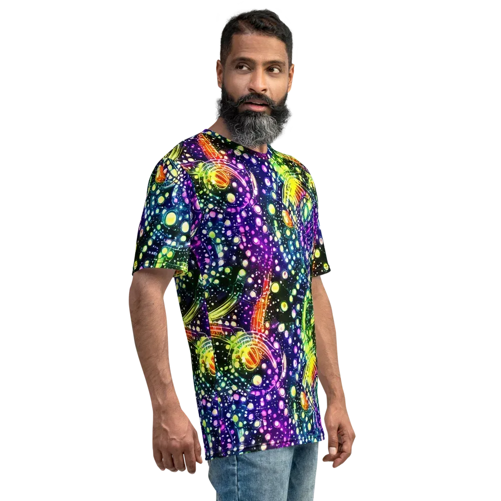Infinite Prism on Men's Crew Neck T-Shirt — Right
