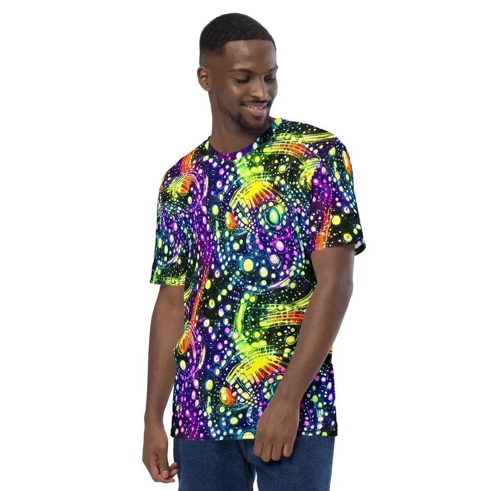 Infinite Prism on Men's Crew Neck T-Shirt — Left