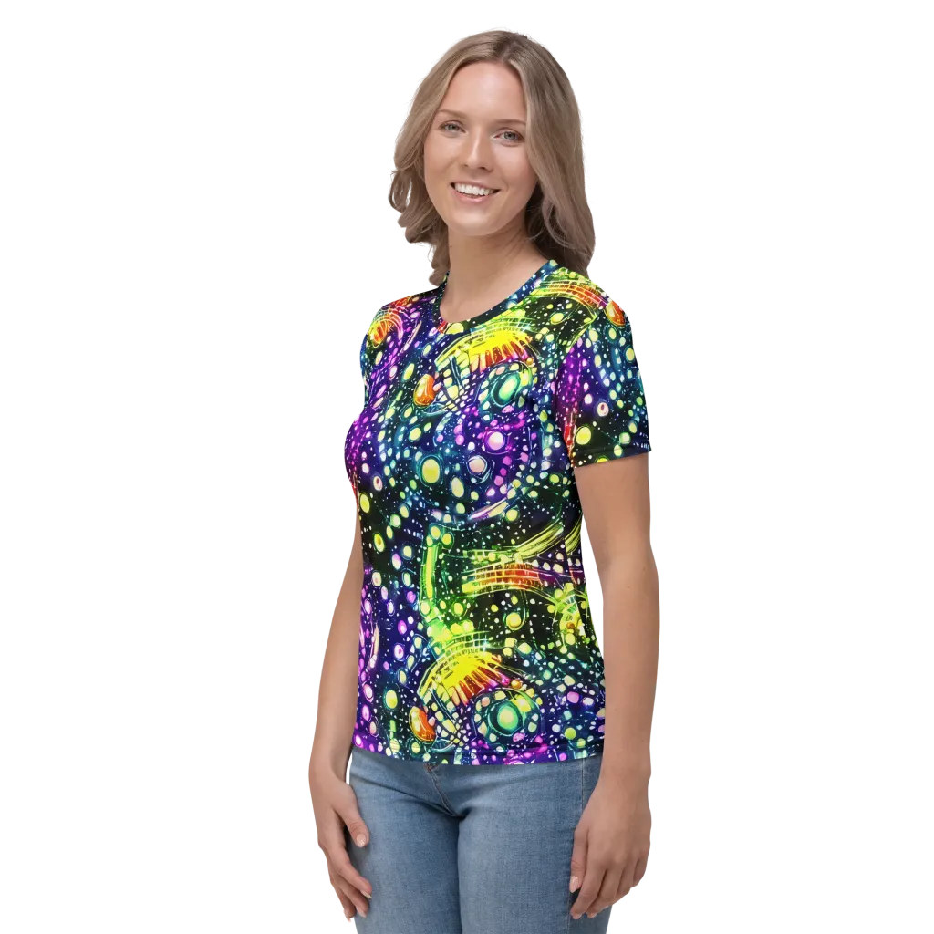 Infinite Prism on Women's Crew Neck T-Shirt — Left