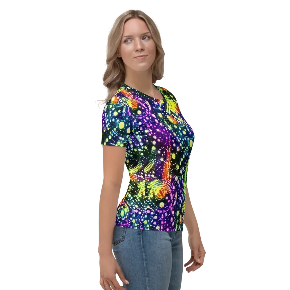 Infinite Prism on Women's Crew Neck T-Shirt — Right