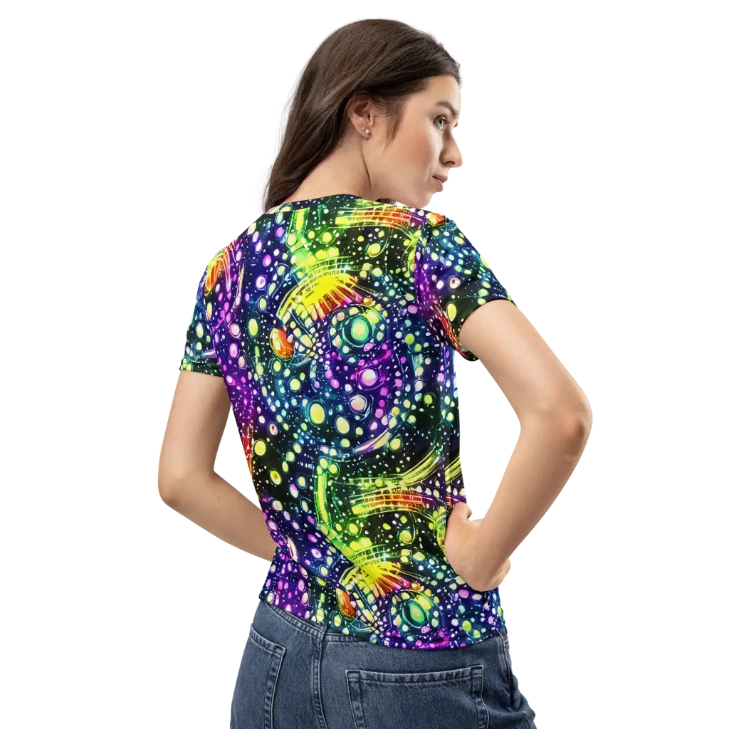 Infinite Prism on Women's Crew Neck T-Shirt — Back