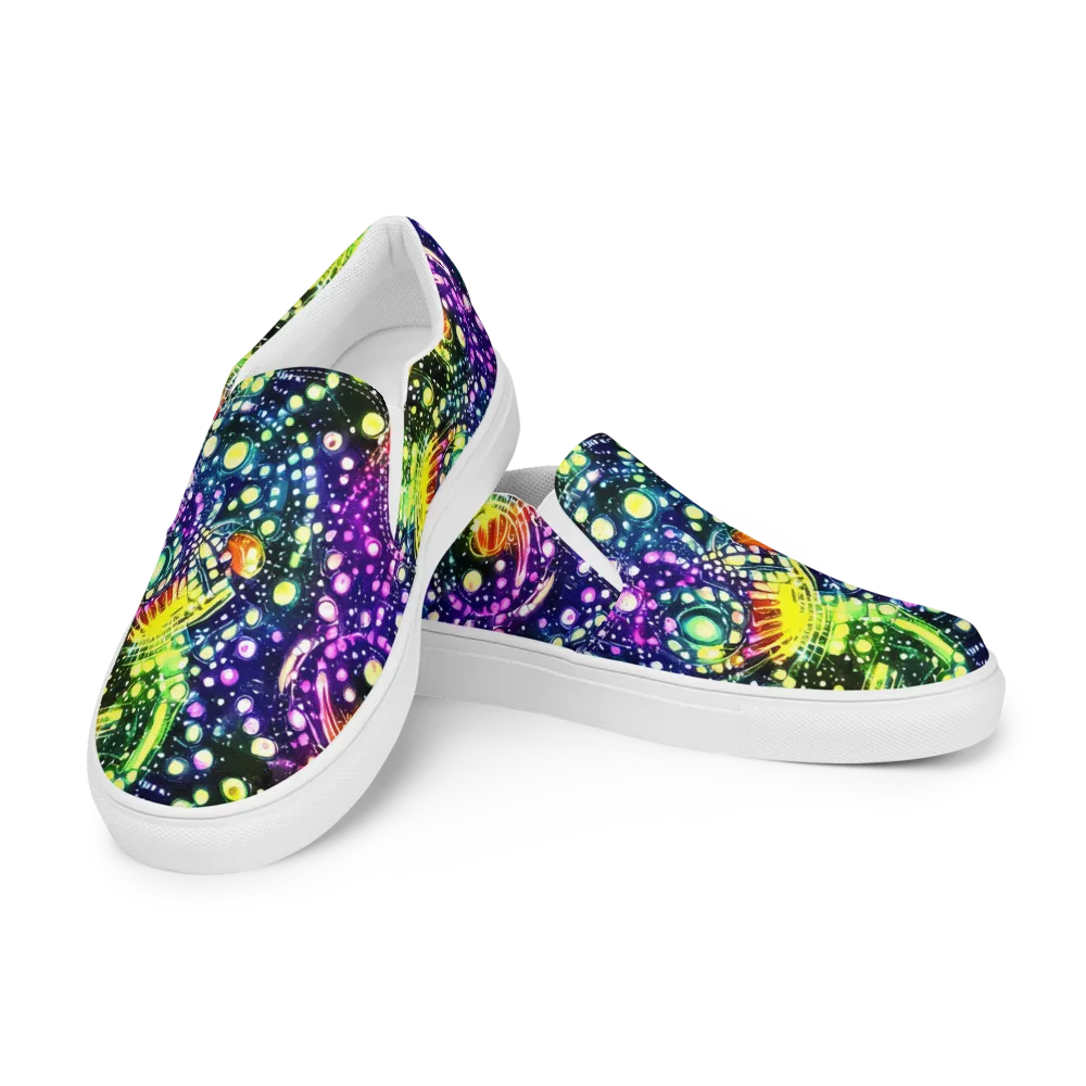 Infinite Prism on Men's Slip-On Canvas Shoes — Left Front