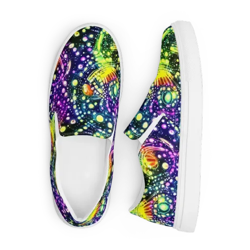 Infinite Prism on a Men's Slip-On Canvas Shoes