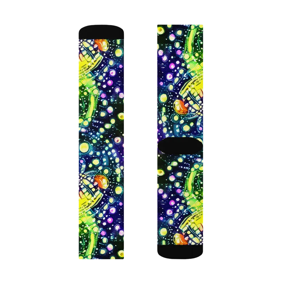 Infinite Prism on Socks — Left Sock
