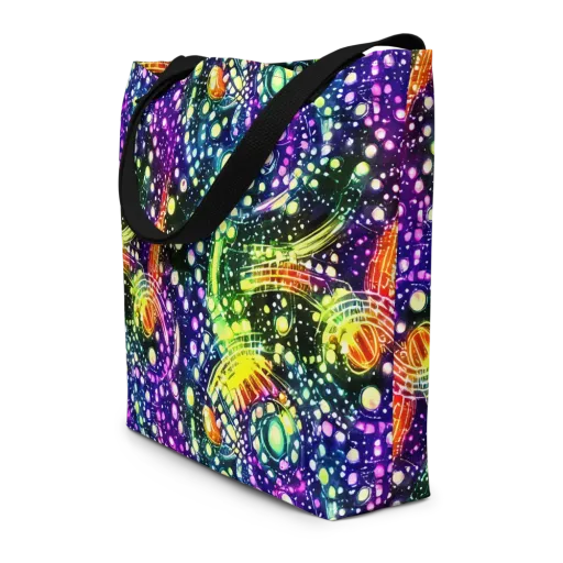 Infinite Prism on a Large Tote Bag W/ Pocket