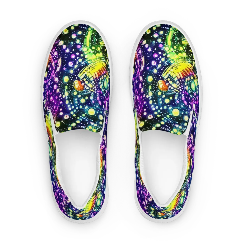 Infinite Prism on Women's Slip-On Canvas Shoes — Front